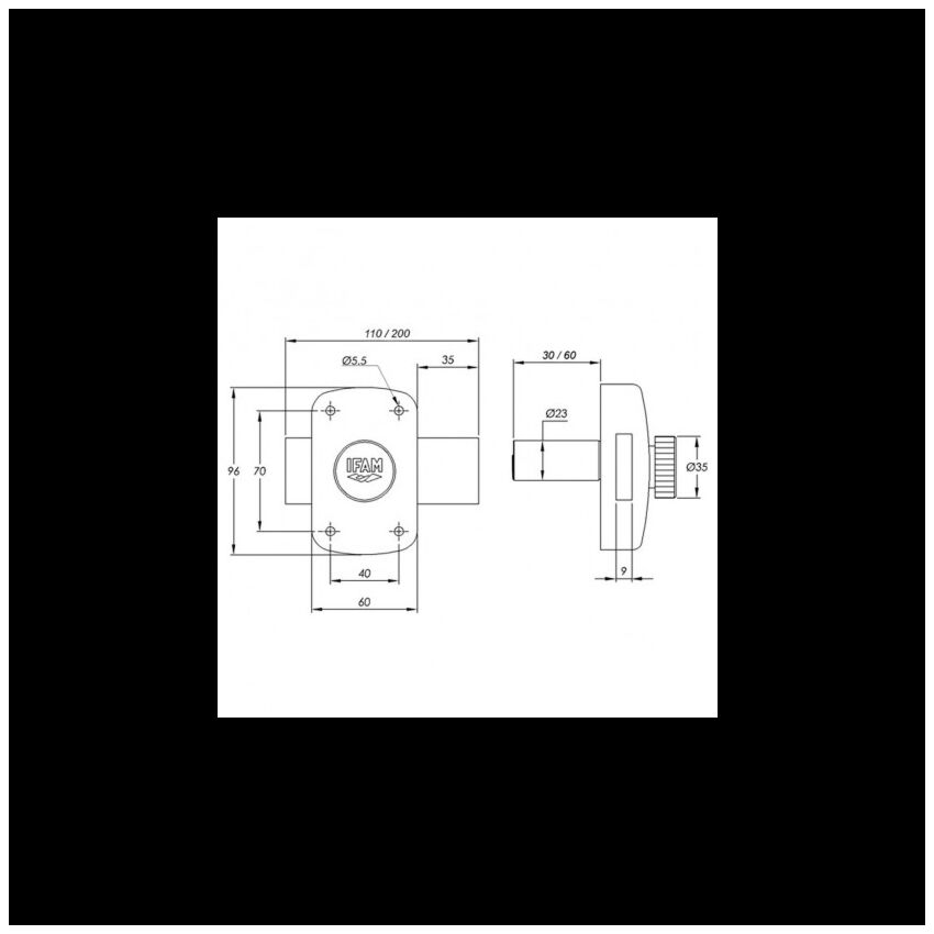 Fechadura IFAM B5/5 cm