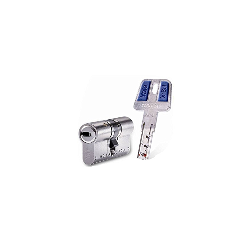 Cilindro Yale HSK 30x30mm niquelado