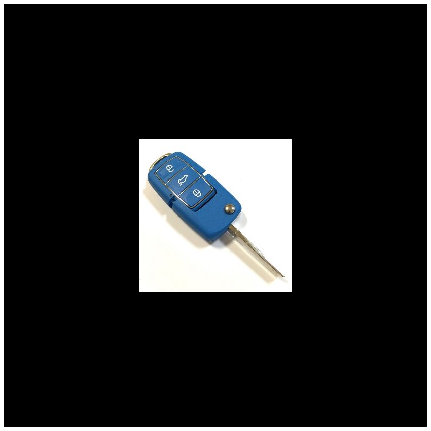 Caixa Azul Para Comando Volkswagen Flip 3 Botões