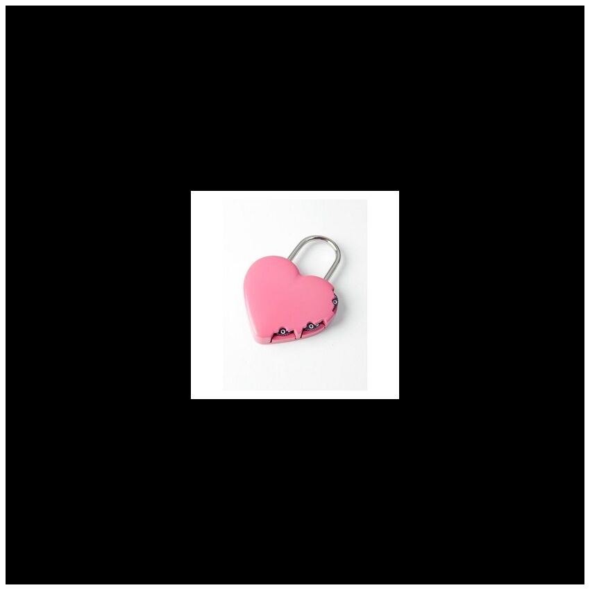 Aloquete Yale Heart Pink de combinação 3 dígitos, 40mm zinco