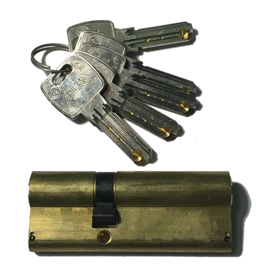 Cilindro MCM 33AS6 30x50mm latonado