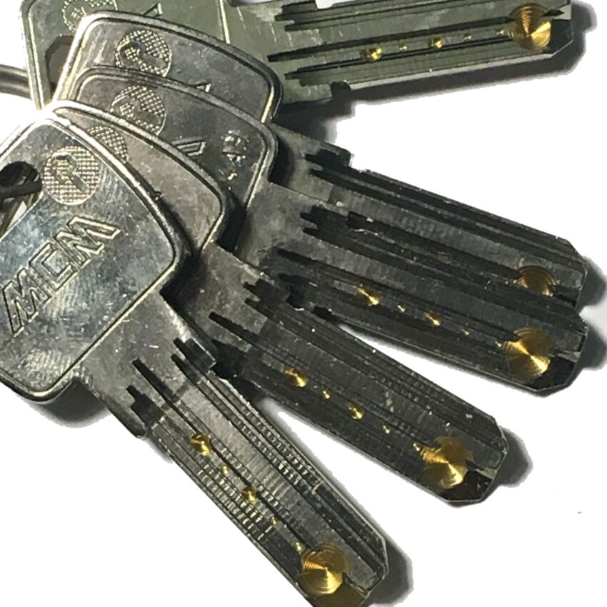 Cilindro MCM 33AS6 30x50mm latonado