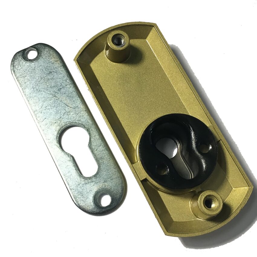 Escudo de segurança Ezcurra dourado