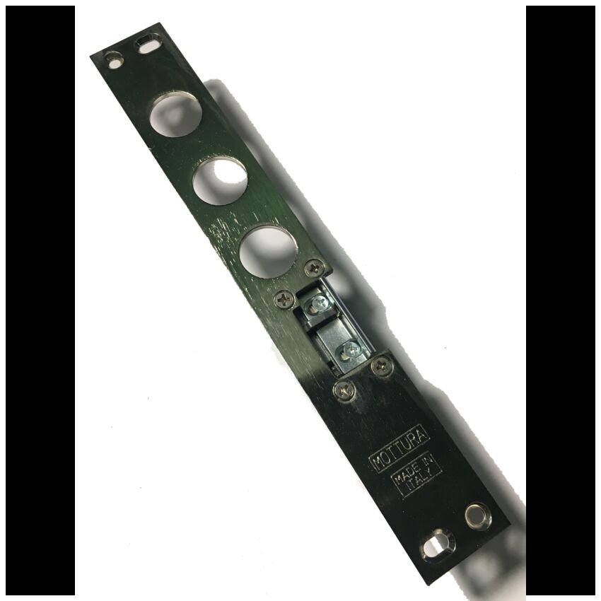Trinco eléctrico Mottura para fechadura de embutir 85371/37, 3 pernos direita, 94077D037N