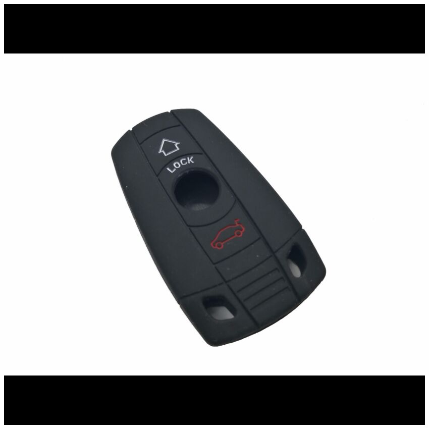 Capa silicone BMW,  três botões, negra