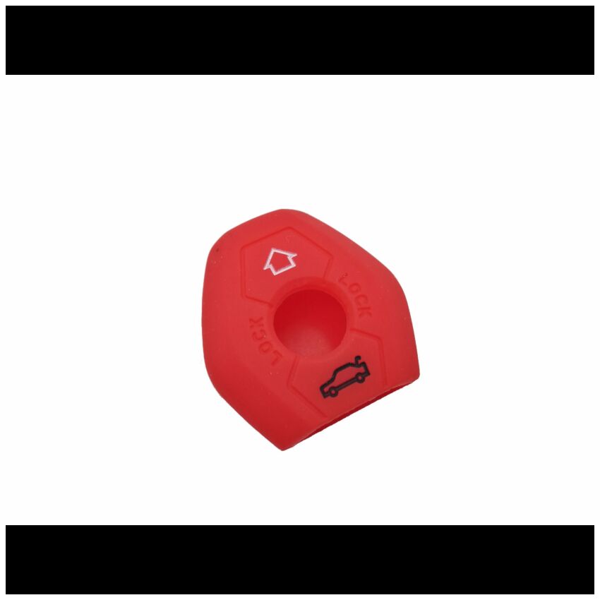 Capa silicone BMW, três botões, vermelho