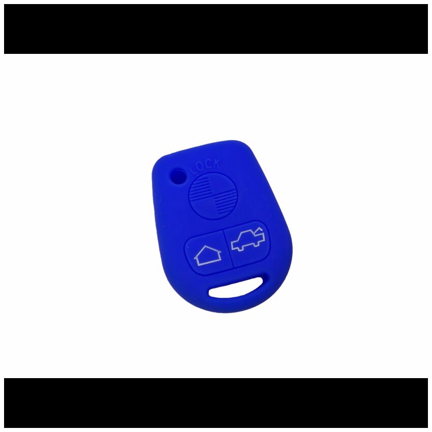 Capa silicone BMW, três botões, azul