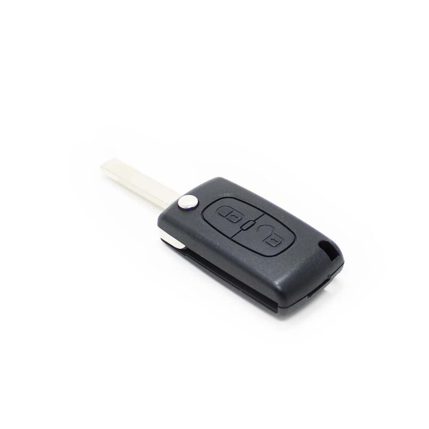 Caixa Para Comando Citroën Flip 2 Botões Pilha na Carcaça