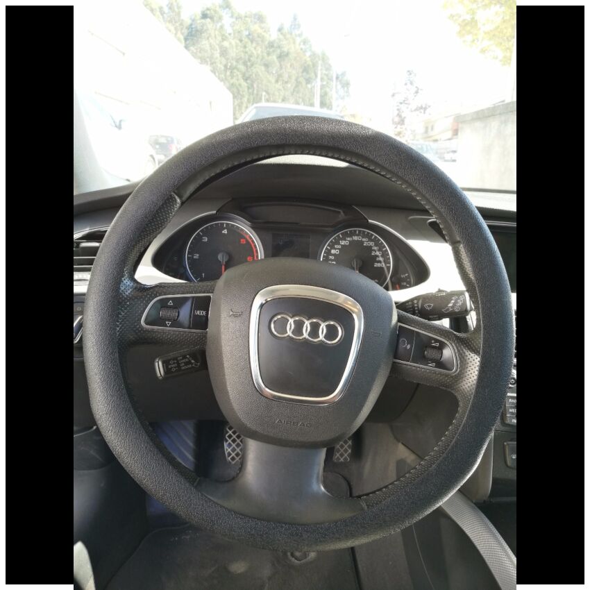 Capa de volante em silicone, negro