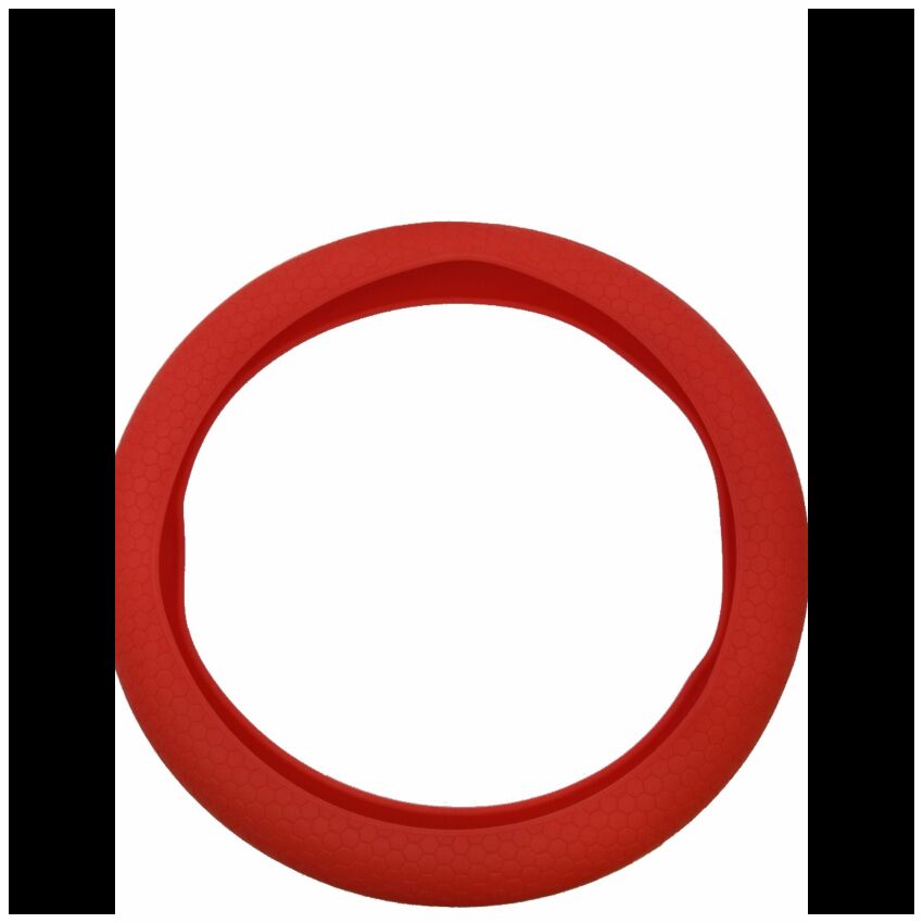 Capa de volante em silicone, vermelho