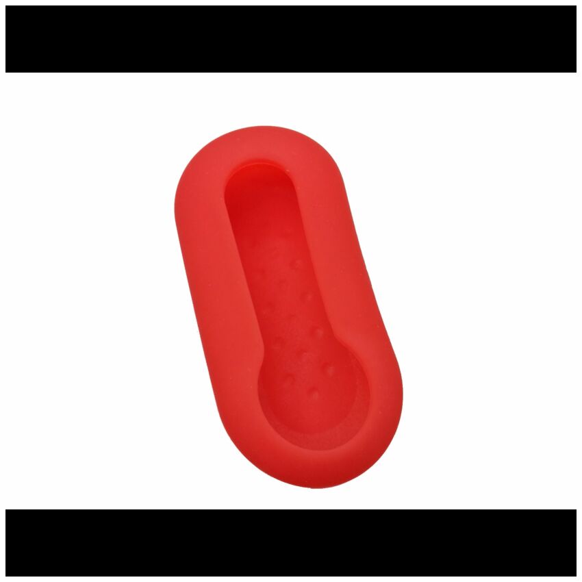 Capa silicone Fiat, flip três botões, vermelho