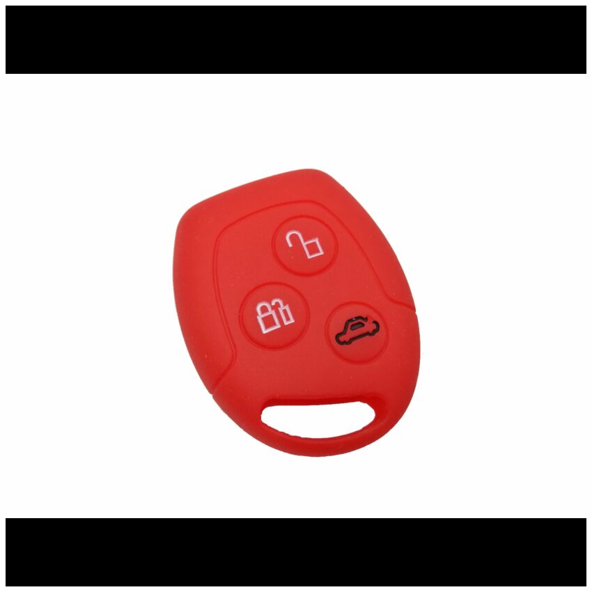 Capa silicone Ford, três botões, vermelho
