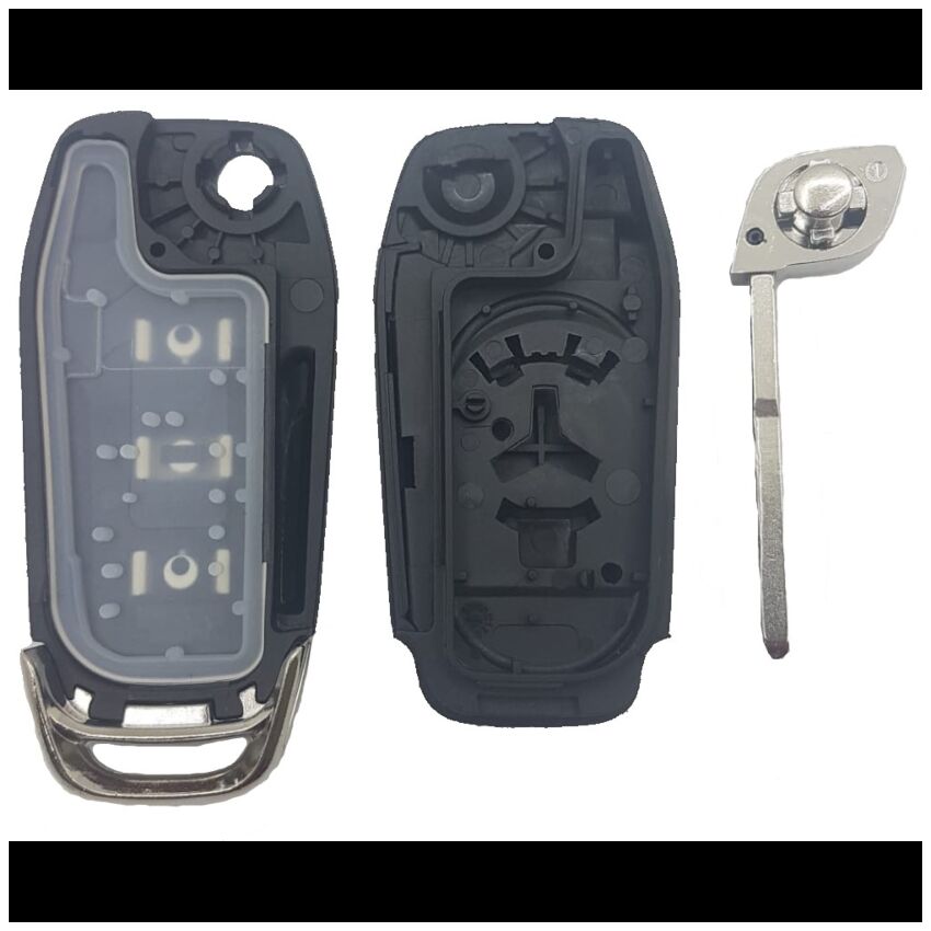 Caixa Para Comando Ford Flip 3 Botões