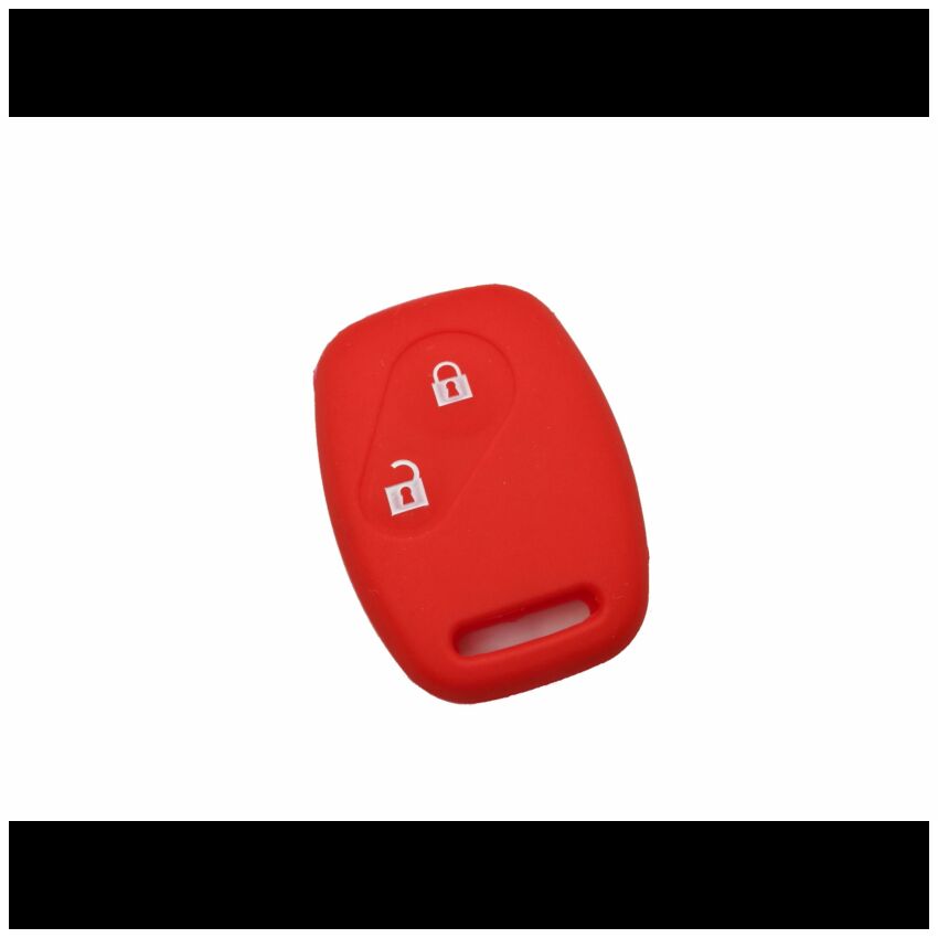 Capa silicone Honda, dois botões, vermelho