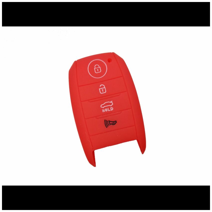 Capa silicone Kia, quatro botões, proximidade, vermelho