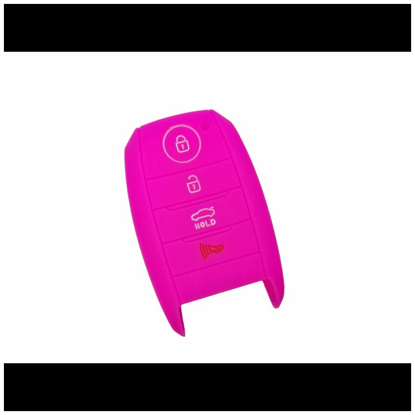 Capa silicone Kia, quatro botões, proximidade, rosa