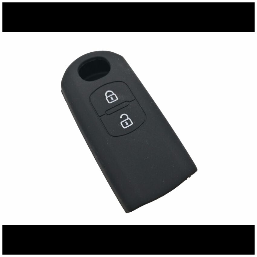 Capa silicone Mazda, dois botões, negro