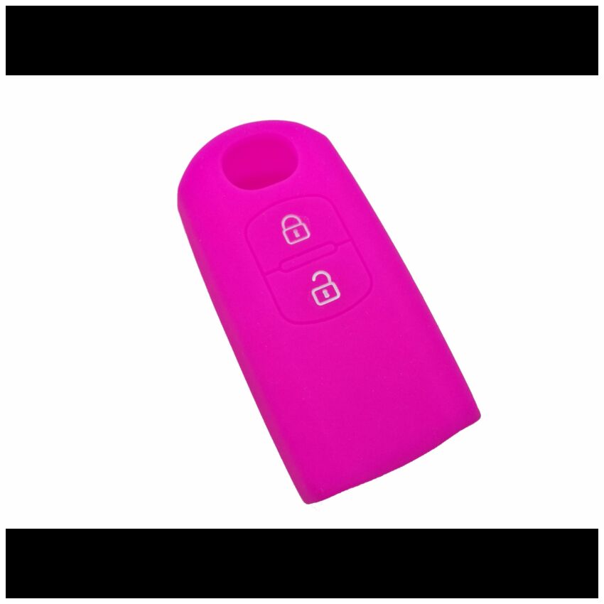 Capa silicone Mazda, dois botões, rosa