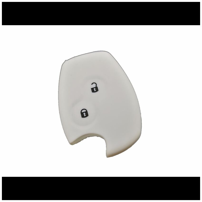 Capa silicone Renault, dois botões, branco