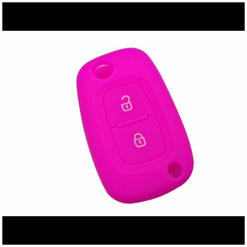 Capa silicone Renault, dois botões, rosa