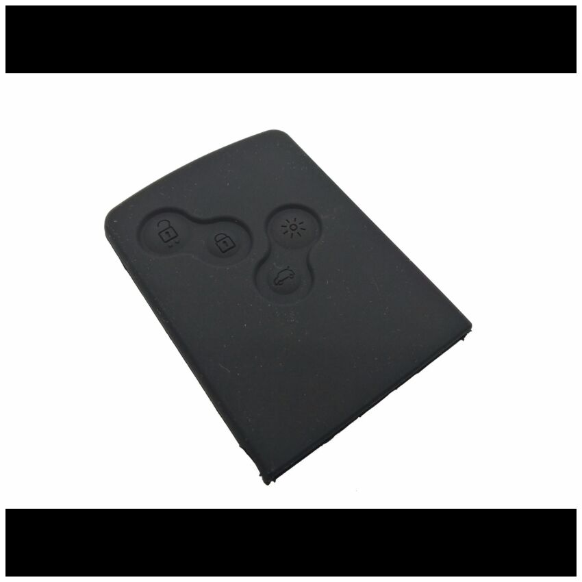 Capa silicone Renault, quatro botões, negra