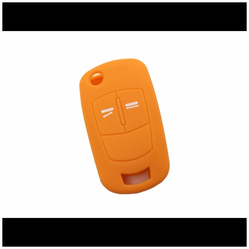 Capa silicone Opel, flip dois botões, laranja
