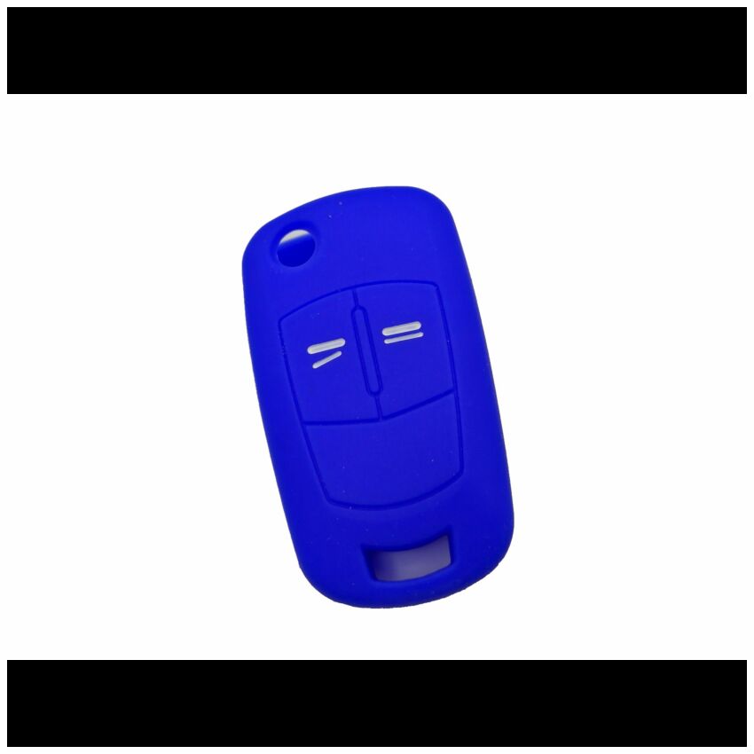 Capa silicone Opel, flip dois botões, azul