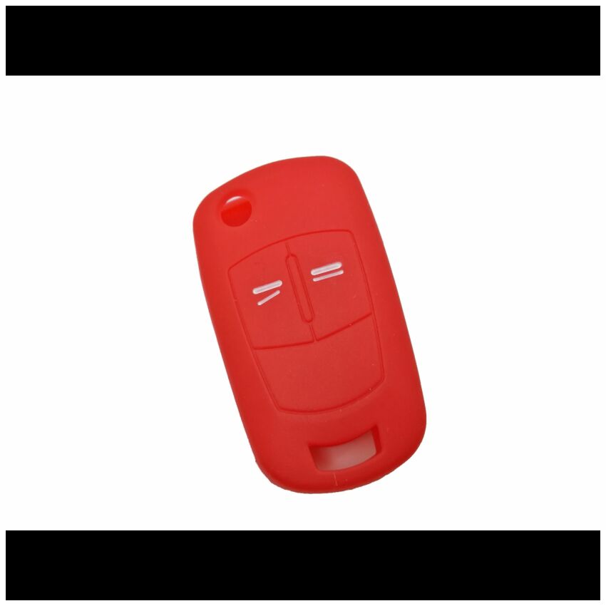 Capa silicone Opel, flip dois botões, vermelho