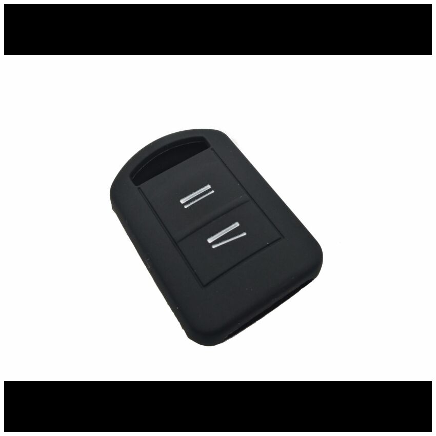 Capa silicone Opel, dois botões, negra