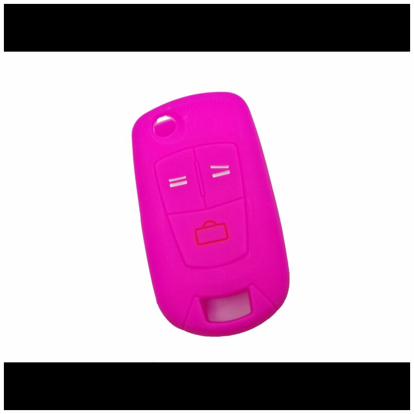 Capa silicone Opel, flip três botões, rosa