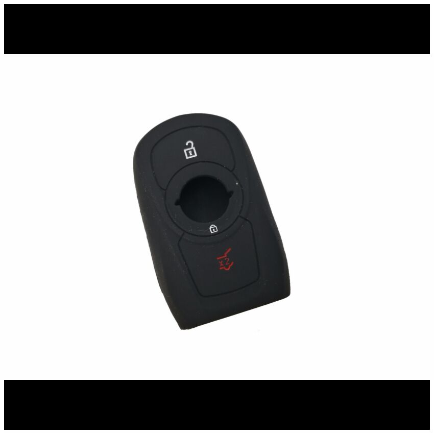 Capa silicone Opel, três botões, Smartkey proximidade, negra
