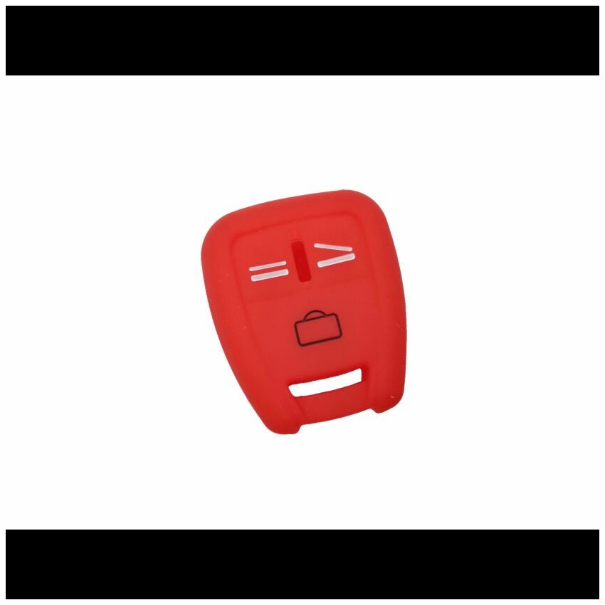 Capa silicone Opel, três botões, vermelho