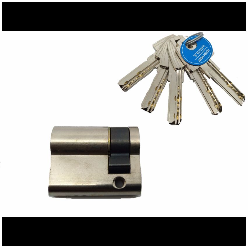 Cilindro Tesa T60 45x10mm niquelado