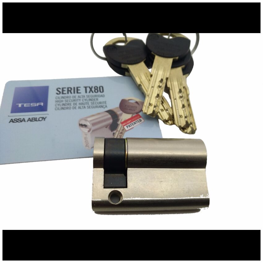 Cilindro Tesa TX80 50x10mm niquelado