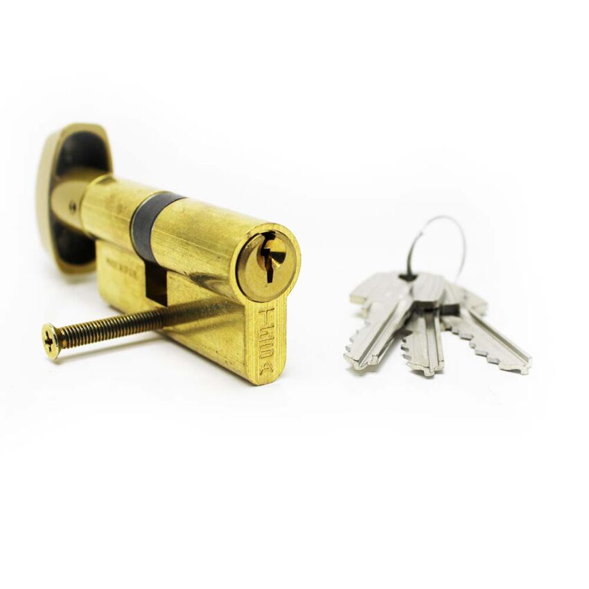 Cilindro Tesa TE5 30x35mm latonado com botão