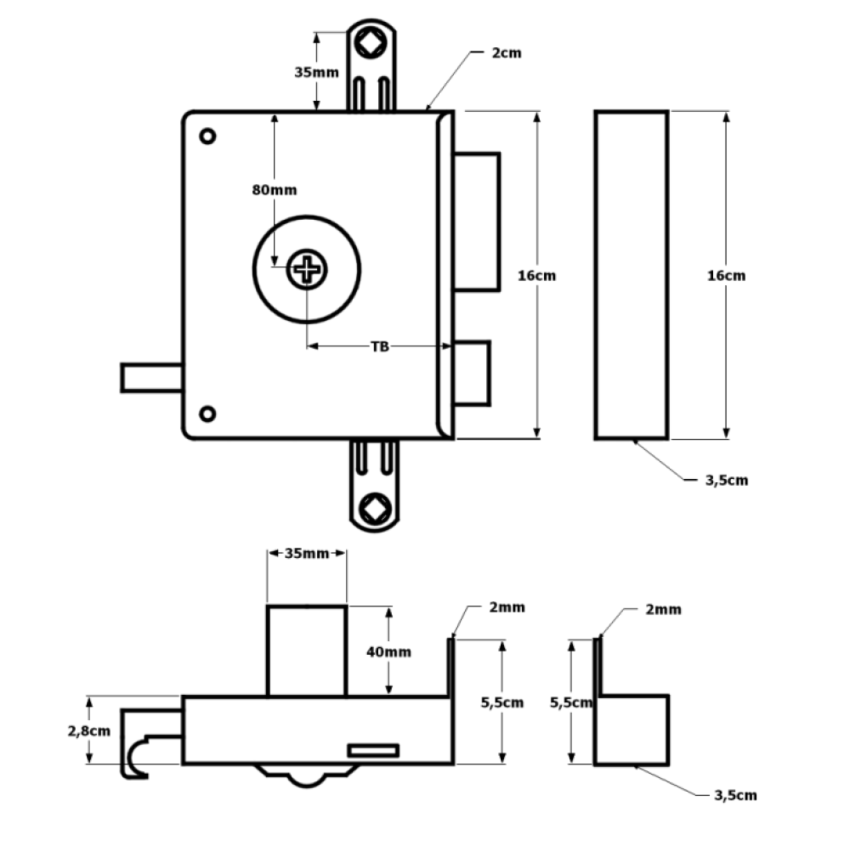 Fechadura AGC 792 10E