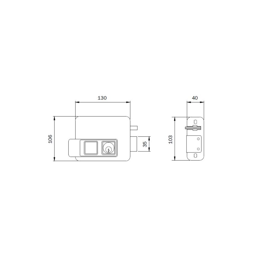 Fechadura ISEO 521320705E