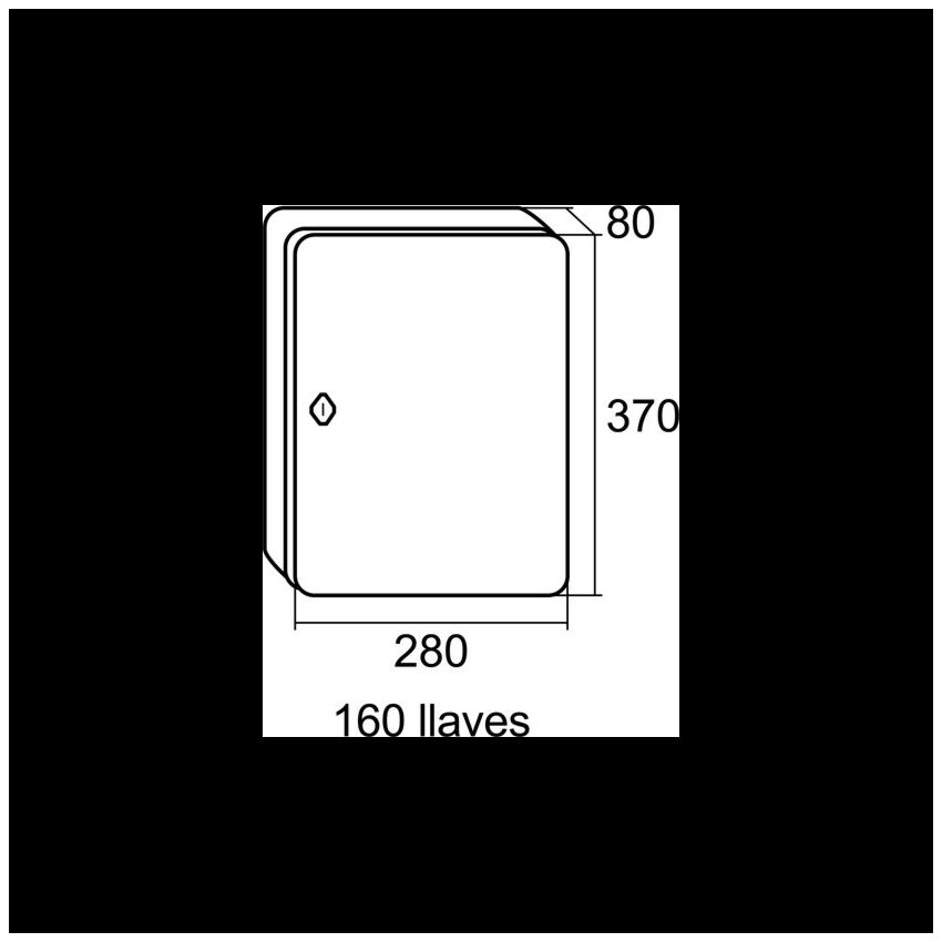 Chaveiro BTV 04141 de 160 chaves 370*280 mm