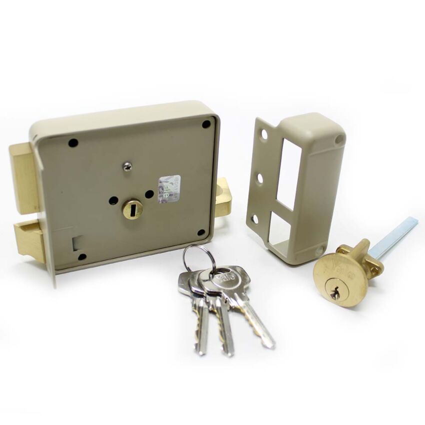 Fechadura de sobrepor Yale 61000601 (tipo 720) cilindro solto, direita, entrada 6 cm