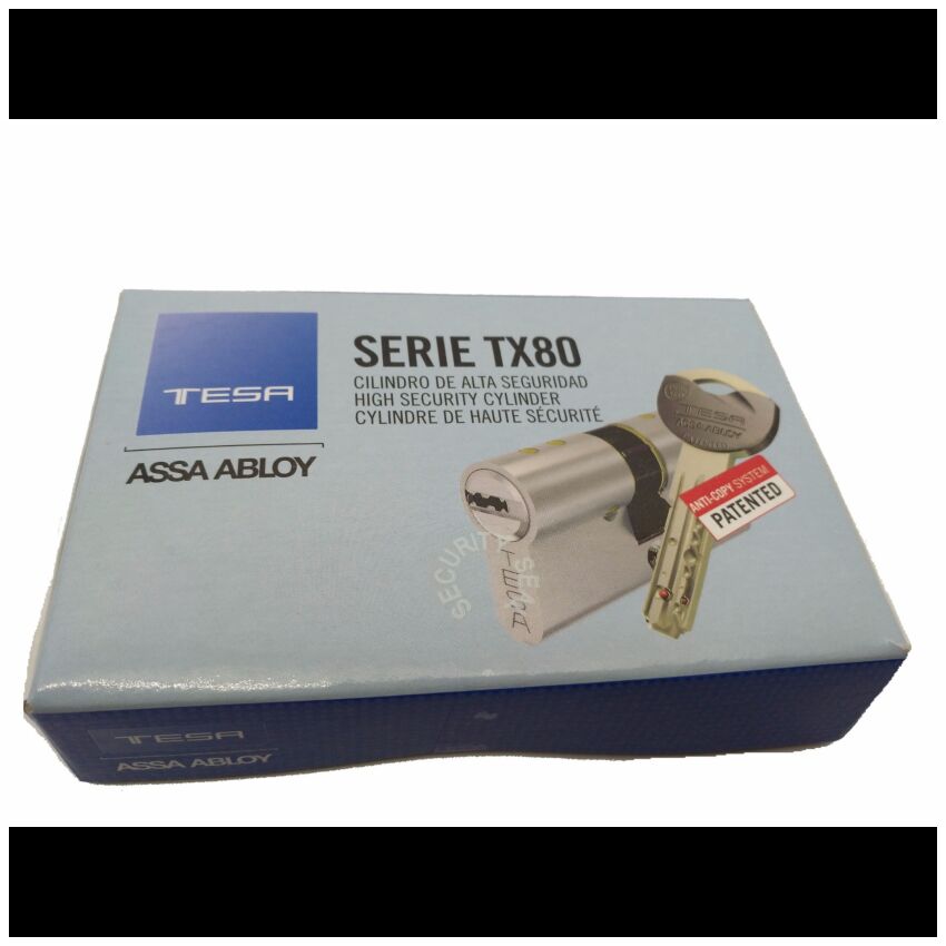Cilindro Tesa TX80 40x80mm niquelado