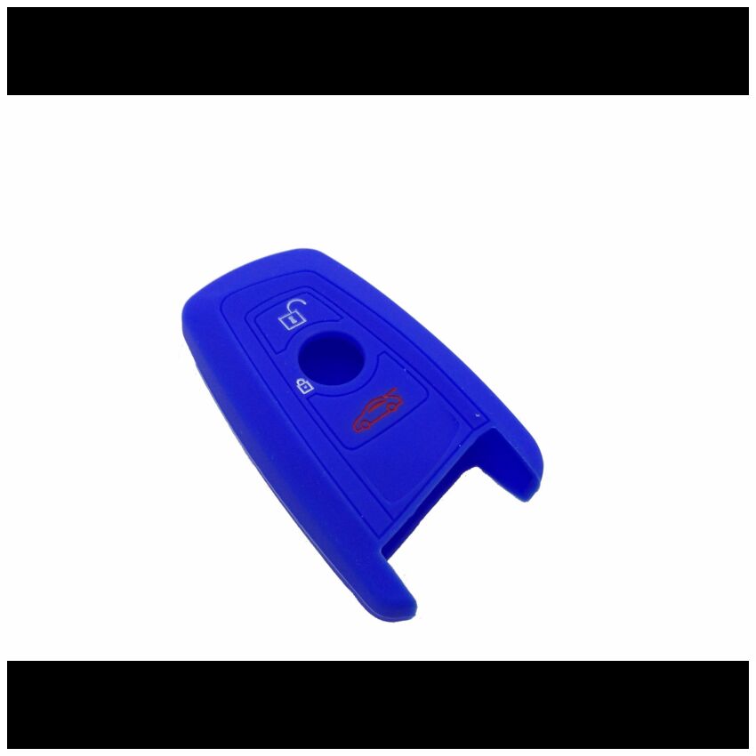 Capa silicone BMW, três botões, azul