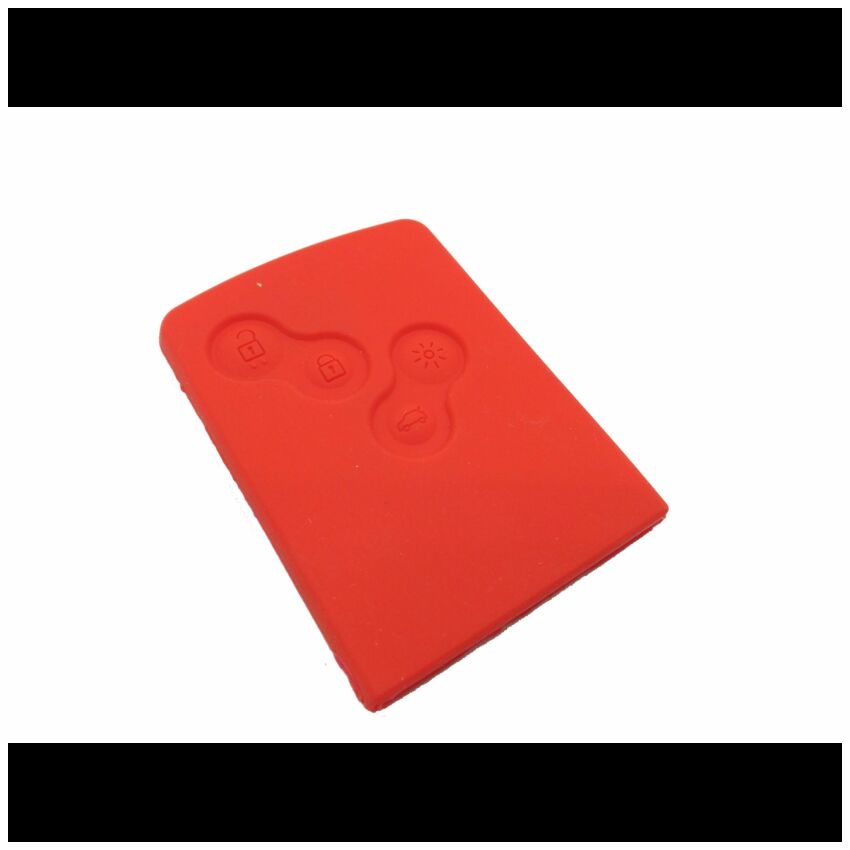 Capa silicone Renault, quatro botões, vermelho