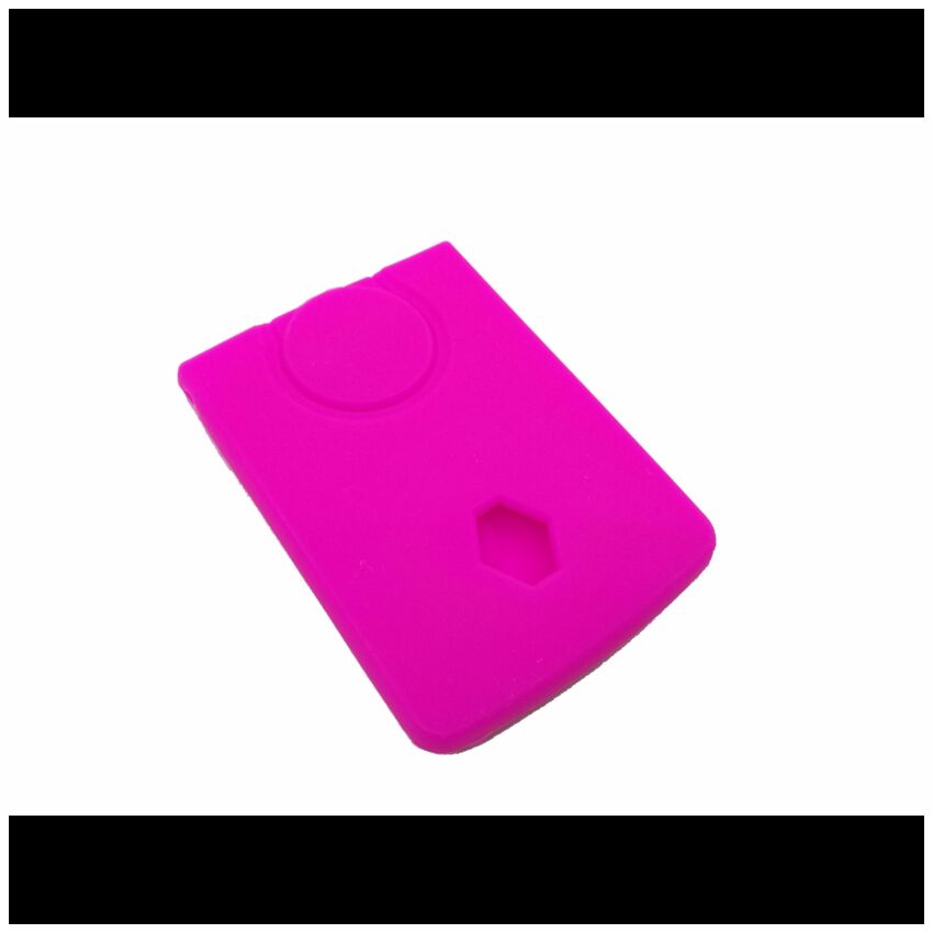 Capa silicone Renault, quatro botões, rosa