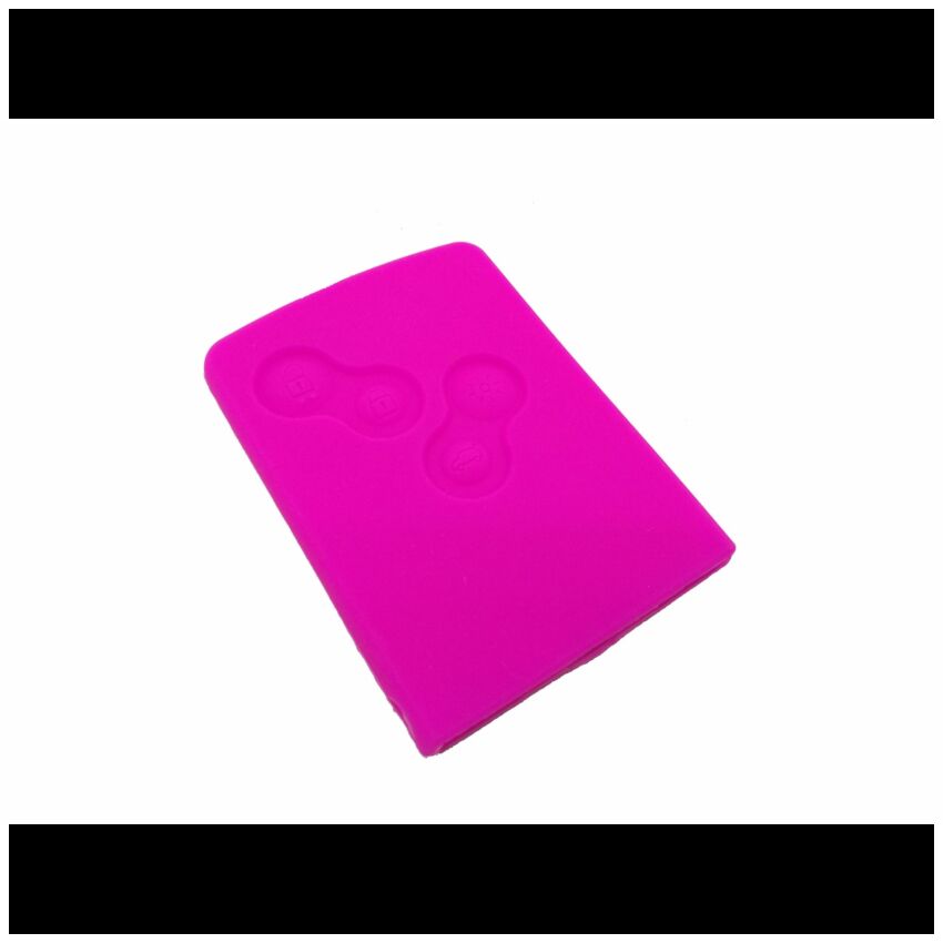 Capa silicone Renault, quatro botões, rosa