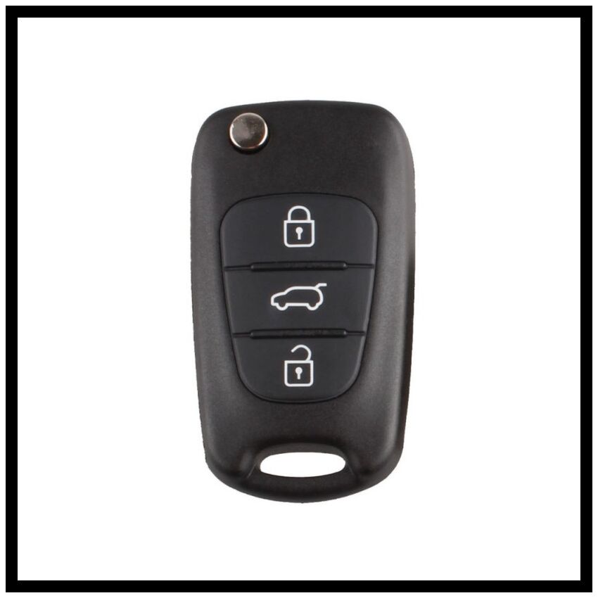 Comando Hyundai flip Três Botões - IX20 Com Id 60