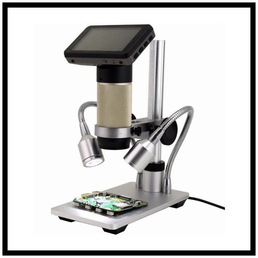 Microscopio Digital C/Led e Monitor LCD