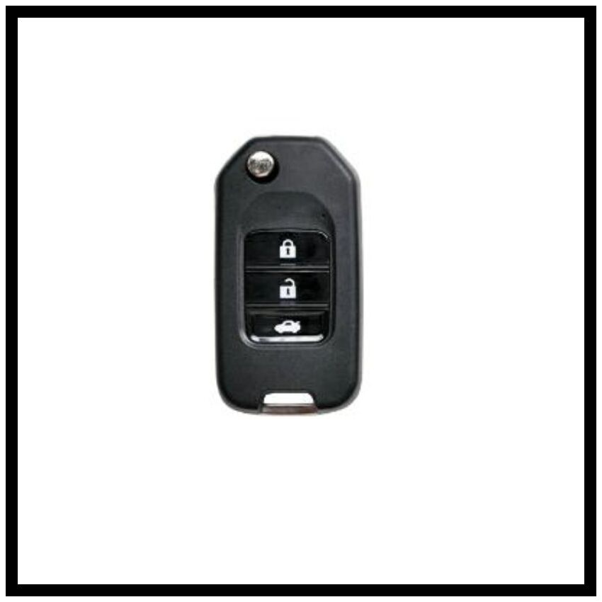 Comando KD 3 Botões Tipo Honda C/Transponder