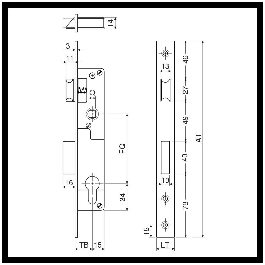 Fechadura SANTOS 726 CR2