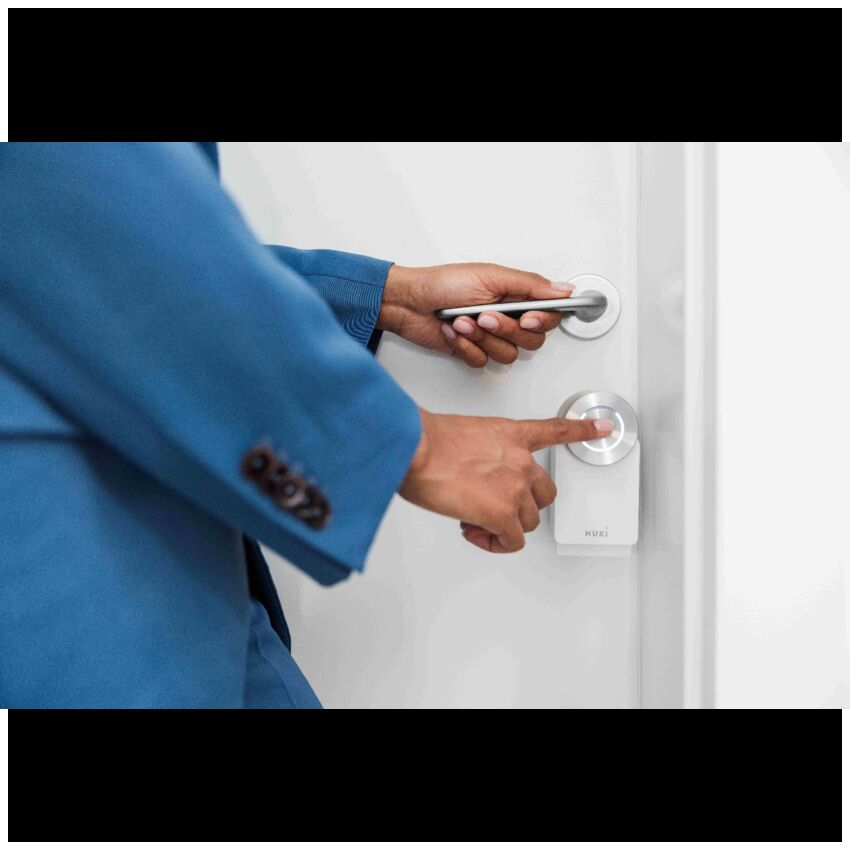 Fechadura inteligente Nuki Smart Lock Go (Matter, Wi‑Fi/Thread, branca)