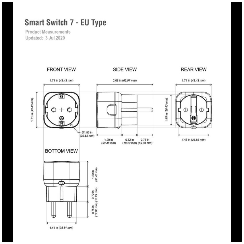 Tomada inteligente Z-Wave Aeotec Smart Switch 7 com monitorização de energia
